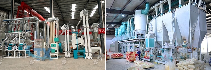 Key corn flour mill plant machinery price for sale