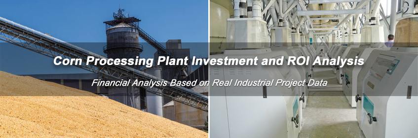 ROI analysis for industrial corn processing plant setup