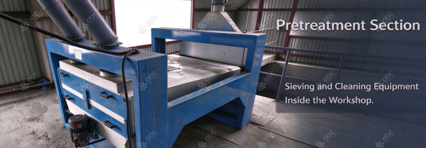 Soybean pretreatment sieving and cleaning equipment in the 100 TPD plant